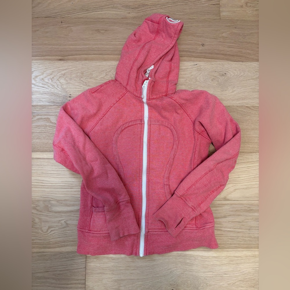 Lululemon Scuba Hoodie Hooded Sweatshirt Hoody Pink Size 8